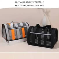 MEISU Tas Kandang Anjing Kucing Breathable Pet Carrier Bag - Bawa Hewan Peliharaan dengan Lebih Mudah, Desain Minimalis IH