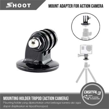 Holder GoPro / GoPro Tripod Adapter / GoPro Tripod Mounting Adapter Hitam