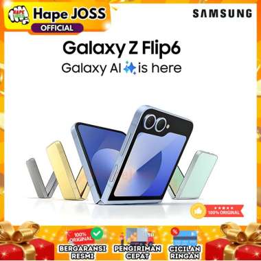 Samsung Galaxy Z Flip6 [12/512GB] - Smartphone AI, Smartphone Lipat, Android, Kamera 50MP Blue
