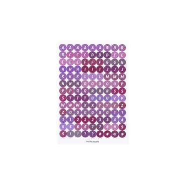 OEM ONE-C1121 Stiker Alphabet Huruf Angka Deco Aesthetic Dekorasi Buku Jurnal / Sticker Alfabet DIY