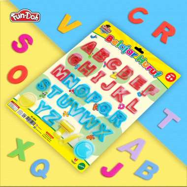 Fundoh Belajar Huruf dan Angka Bentuk Alfabet Angka Mainan Edukasi Belajar Bermain Mengenal Huruf da