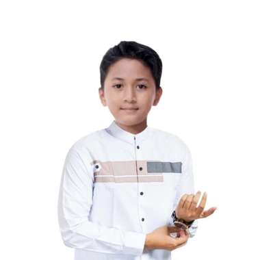 Baju Muslim Anak Laki Laki-Koko Anak Remaja Laki Laki Usia SD SMP 9-10 tahun Putih
