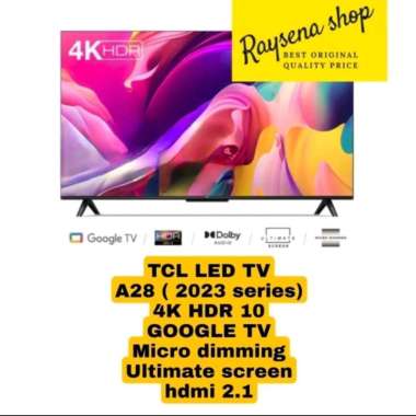 TCL 50A28 4K GOOGLE TV 2023 Seri 50 inci