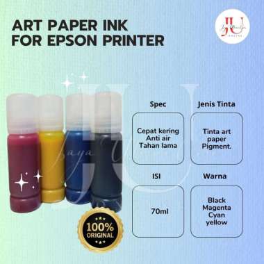 Tinta Art Paper Untuk Kertas Art Paper Refill For Printer Epson CYAN