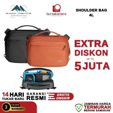 Summit Creative Tenzing 4L Shoulder Bag 4 L Tas Kamera Mirrorless DSLR Sling Bag 4 Liter RESMI Orang