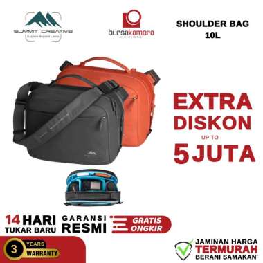 Summit Creative Tenzing 10L Shoulder Bag 10 L Tas Kamera Mirrorless DSLR Sling Bag 10Lzs Black