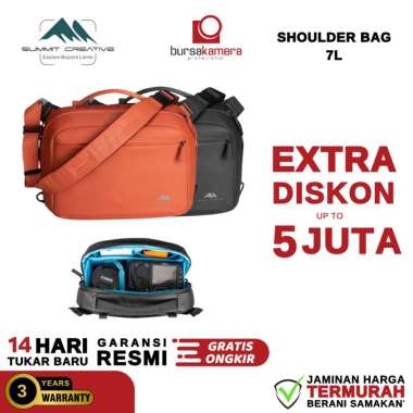 Summit Creative Tenzing 7L Shoulder Bag 7 L Tas Kamera Mirrorless DSLR Sling Bag 7L Black