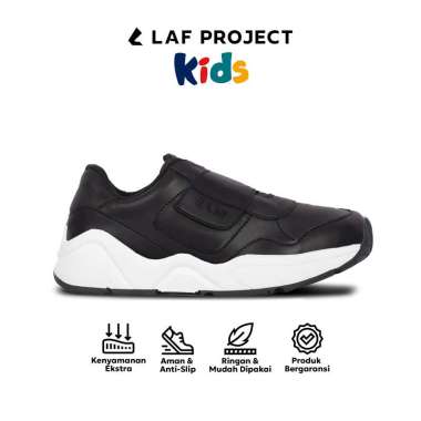 LAF Project - Sepatu Anak Laki laki Perempuan Sneakers Sekolah Casual Kasual - Benicio 35 Full White