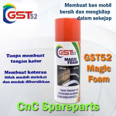 GST52 Magic Foam Semir Ban Pengkilap Ban Mobil Motor Tahan Lama