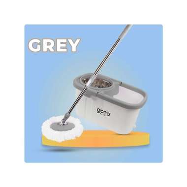 Goto Spin Mop Pel Lantai Putar Pembersih Lantai Super Mop 2 in 1 GREY