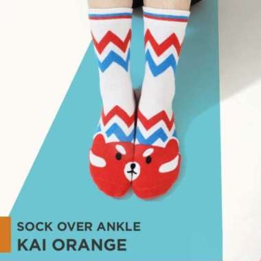 Goto Eliza Sock Kaos Kaki Pendek Panjang Wanita Korean Style Lucu OVER ANKLE KAI
