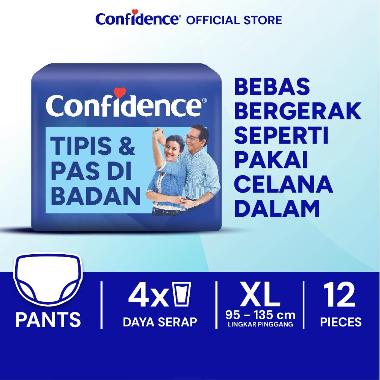 Confidence Popok Celana Dewasa Tipis & Pas XL12