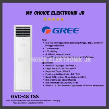 GREE Ac Floor Standing 5PK GVC-48TSS | AC GREE 5 PK GVC-48TSS