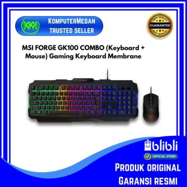 MSI FORGE GK100 COMBO (Keyboard + Mouse) Gaming Keyboard Membrane