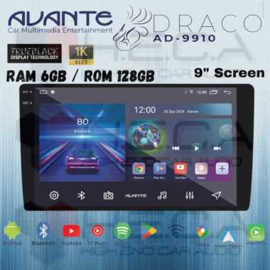 Avante Draco AD-9910 Qled 6/128 GB 9" Head Unit Tape Android Mobil 9 Inch