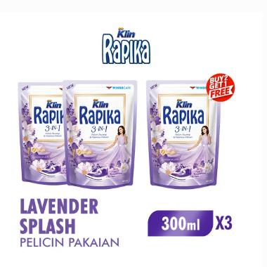 BUY 2 GET 1 - Rapika Lavender Splash Pelicin Pakaian Pouch 300 mL