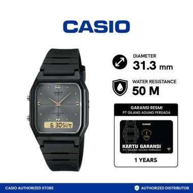 CASIO Jam Tangan Unisex - Black [AW-48HE-8AVDF] Black