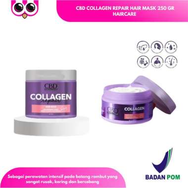 CBD COLLAGEN REPAIR HAIR MASK 250 GR HAIRCARE MASKER RAMBUT