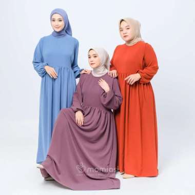 Momiasi - Allysa Dress Crinkle – Dress Busui Bumil Friendly XL ALLYSA-TERACOTA