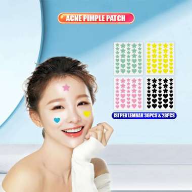 ONE-K182 Acne Pimple Patch Invisible Penghilang Jerawat Isi 36pcs 28pcs / Colorful Acne Patch Lucu B