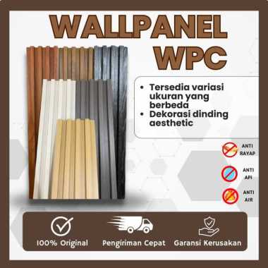 WallPanel WPC Hiasan Dinding kayu Wood PANEL CH150-Putih