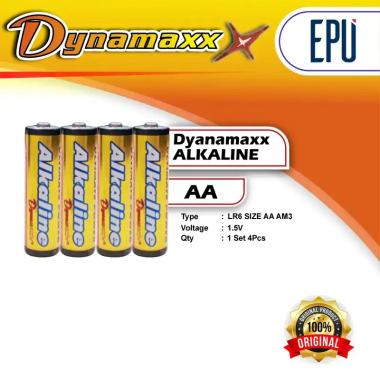 Baterai Alkaline Dynamax Alkaline AA Baterai A2 Batere Dynamax Battery BP4
