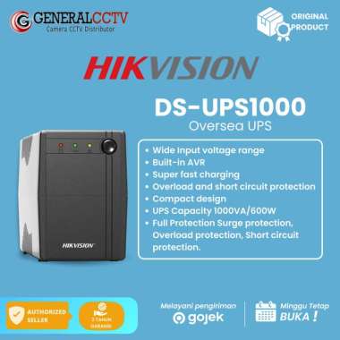 HIKVISION DS-UPS1000 1000VA 600W UNINTERRUPTIBLE POWER SUPPLY UPS CCTV