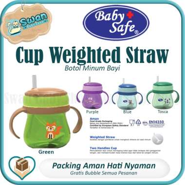 Baby Safe Cup Weighted Straw JP019 / Botol Minum Bayi Tosca