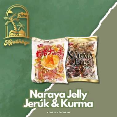 Permen Jeruk & Kurma Naraya/ Permen Jelly Rasa Jeruk Mandarin & Kurma 500gr 1kg jelly jeruk