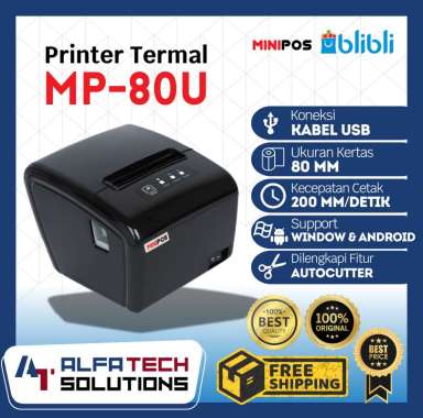 MINIPOS Printer Thermal MP-RP58 | Kualitas Platinum Class | Koneksi Kabel USB