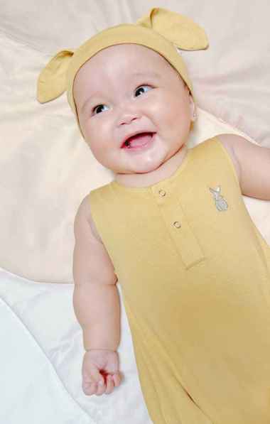 Carrol n Barrol Tank Button Jumper - Jumper Bayi Potong - Jumper Tanktop Katun, Ukuran Pakaian 0-3 M