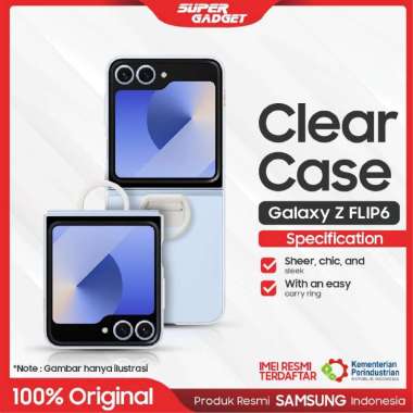 Casing Samsung Galaxy Z Flip 6 Clear Case Bening Transparant Cover Flip6