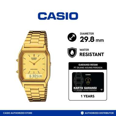 CASIO Gold AQ-230GA-9DMQ Jam Tangan Wanita GOLD