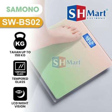 TIMBANGAN BADAN DIGITAL SAMONO LED BODY FAT SCALE SWBS02