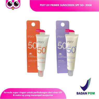 PIXY UV PRIMER SUNSCREEN SPF 50+ 30GR TABIR SURYA PELEMBAB WAJAH FACE CARE PERAWATAN KULIT AQUA GEL
