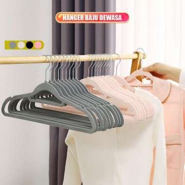 OEM ONE-C1128 Hanger Baju Gantungan Beludru Tidak Licin / Gantungan Baju Aesthetic Anti Slip / Gantu
