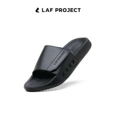 Sandal Slide Slip on Pria Hitam Cokelat Ringan Keren Anti Licin Sendal Slide Slop Selop Monoch Brown