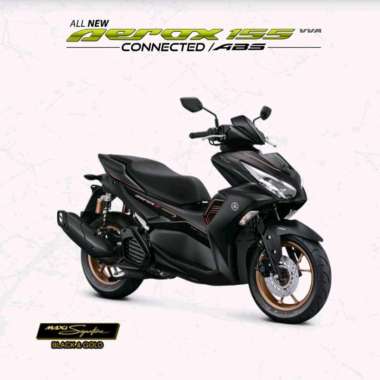 SIM-Sepeda Motor Yamaha ALL NEW AEROX 155 Connected ABS ABS-Maxi Signature Black & Gold Tangerang