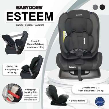 BabyDoes Esteem Car Seat Dark Grey