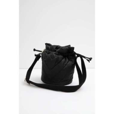 Berrybenka - Tas Selempang Pillow Bag Wanita Sofia Tirana Bucket Sling Bag ONE SIZE Black