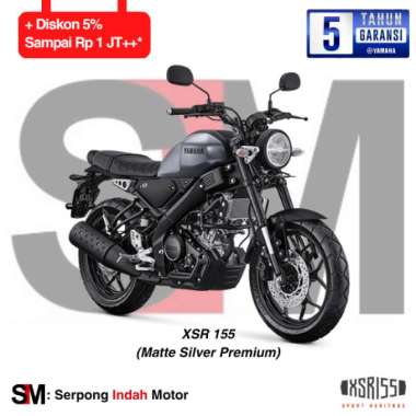 SIM-Sepeda Motor Yamaha ALL NEW XSR 155 XSR 155-Matte Silver Premium Bogor