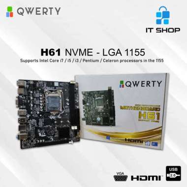 Motherboard QWERTY H61 NVME socket LGA 1155