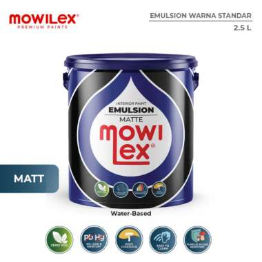 Mowilex Emulsion Warna Standar Cat Tembok [2.5 L] Saffron -