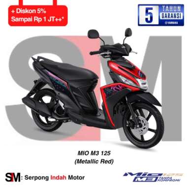 SIM-Sepeda Motor Yamaha MIO M3 125 Mio M3-Metallic Red Bekasi