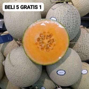 50 Benih Bibit Biji Melon ORANGE CROWN MUSK Japan, Premium import Hibrida Seeds, Super Manis