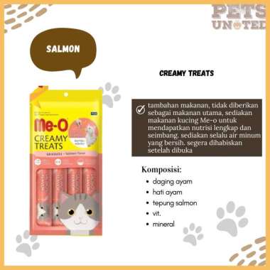 Me-o Creamy Treats Kitten Adult Sachet 60gr - Cemilan Krim Kucing Kitten Dewasa Cemilan Kucing SALMO