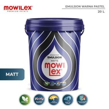 Mowilex Emulsion Cat Tembok Warna Pastel [20L] Silky Cream -