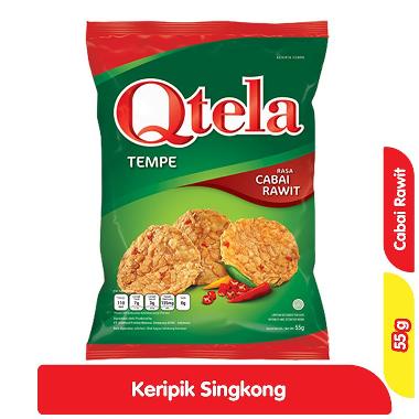 Promo Harga Qtela Keripik Tempe Cabai Rawit 55 gr - Blibli