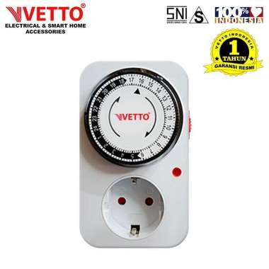 VETTo Stop Kontak Timer Analog [24 Jam]
