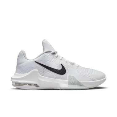 NIKE Men Basketball Air Max Impact 4 Shoes Sepatu Basket Pria [DM1124-100] 9.5 White/Black-Pure Plat